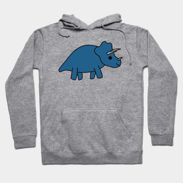 Cute Kawaii Triceratops Dino Hoodie by KawaiiByDice